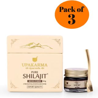 Pack of 3 - Upakarma Pure Shilajit Resin 10gx3 at Rs.665 (After coupon 'GET15' & GP Cashback)